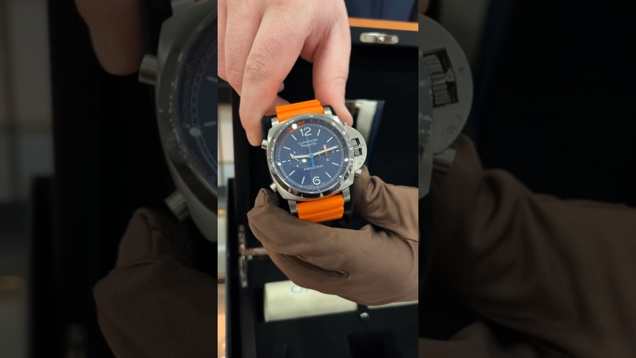 Panerai Regatta Transat 47mm #PAM956 🌊🧡 #panerai #luxurywatches #watchfinder #watches
