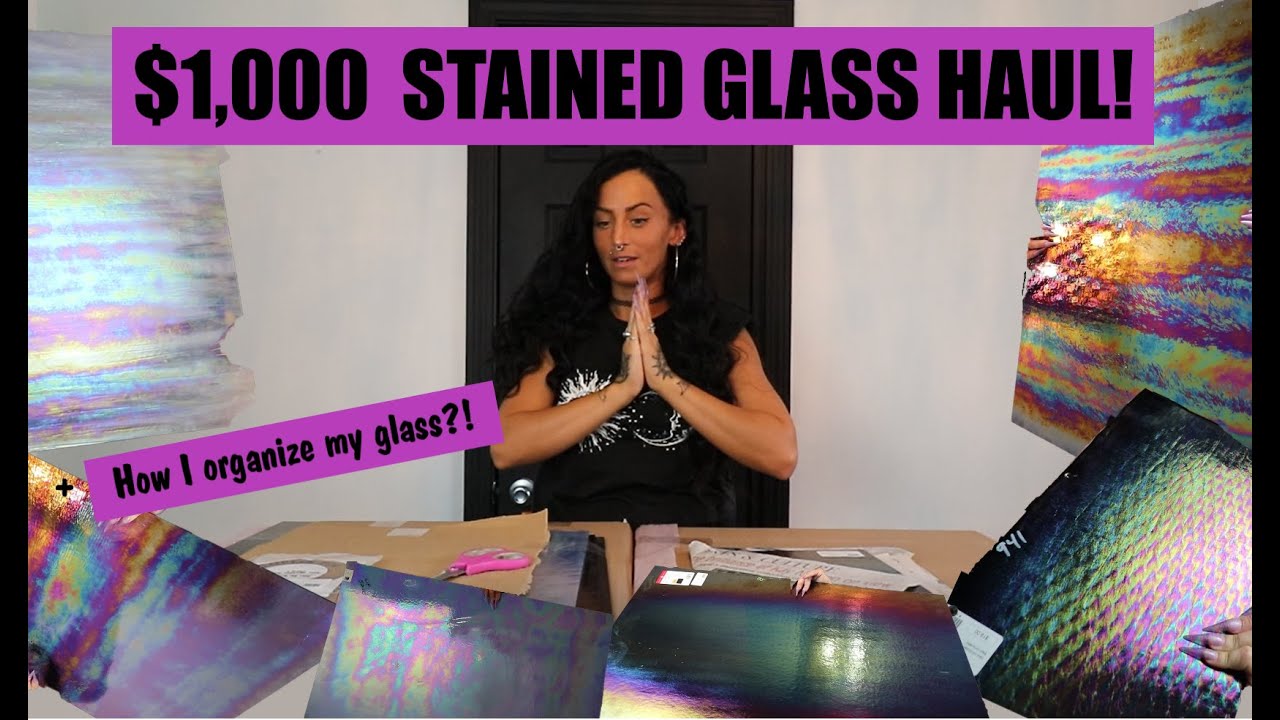 $1000 STAINED GLASS HAUL!! ( + How I organize all my glass)