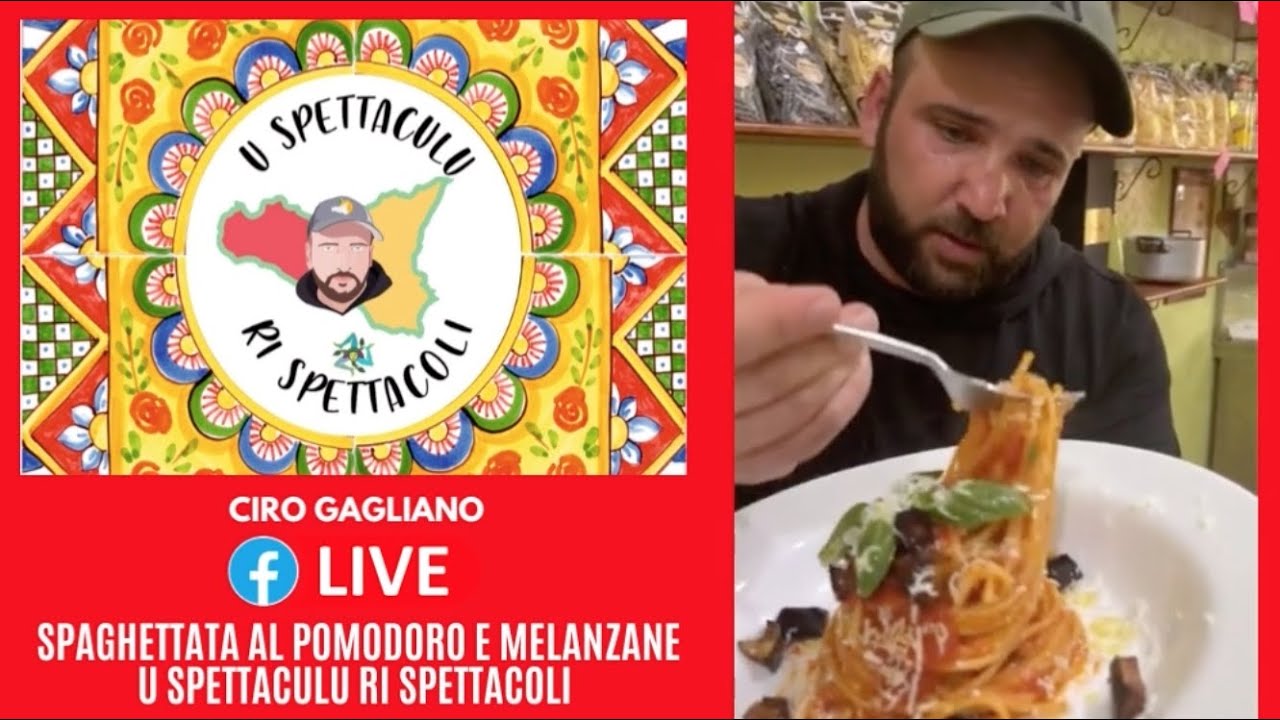 Spaghettata al pomodoro e melanzane 🤤🤤🤤🤤🤤u spettaculu ri spettacoli