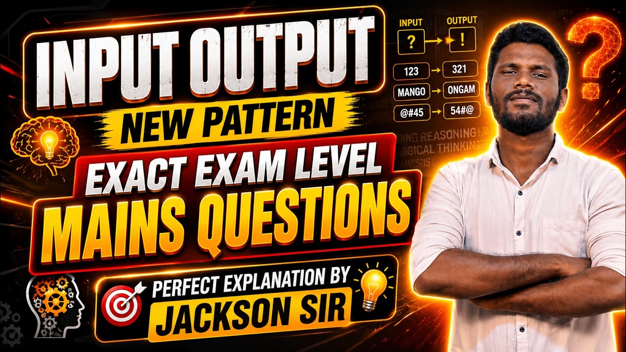 INPUT OUTPUT TABLE BASED PATTERN | MAINS LEVEL NEW PATTERN | EXPECTED PATTERN | IDHAN DA SUM UH !!!