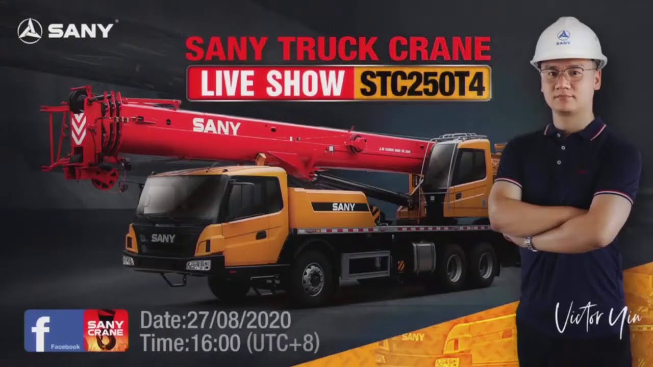 SANY Truck Crane STC250T4 Live Show