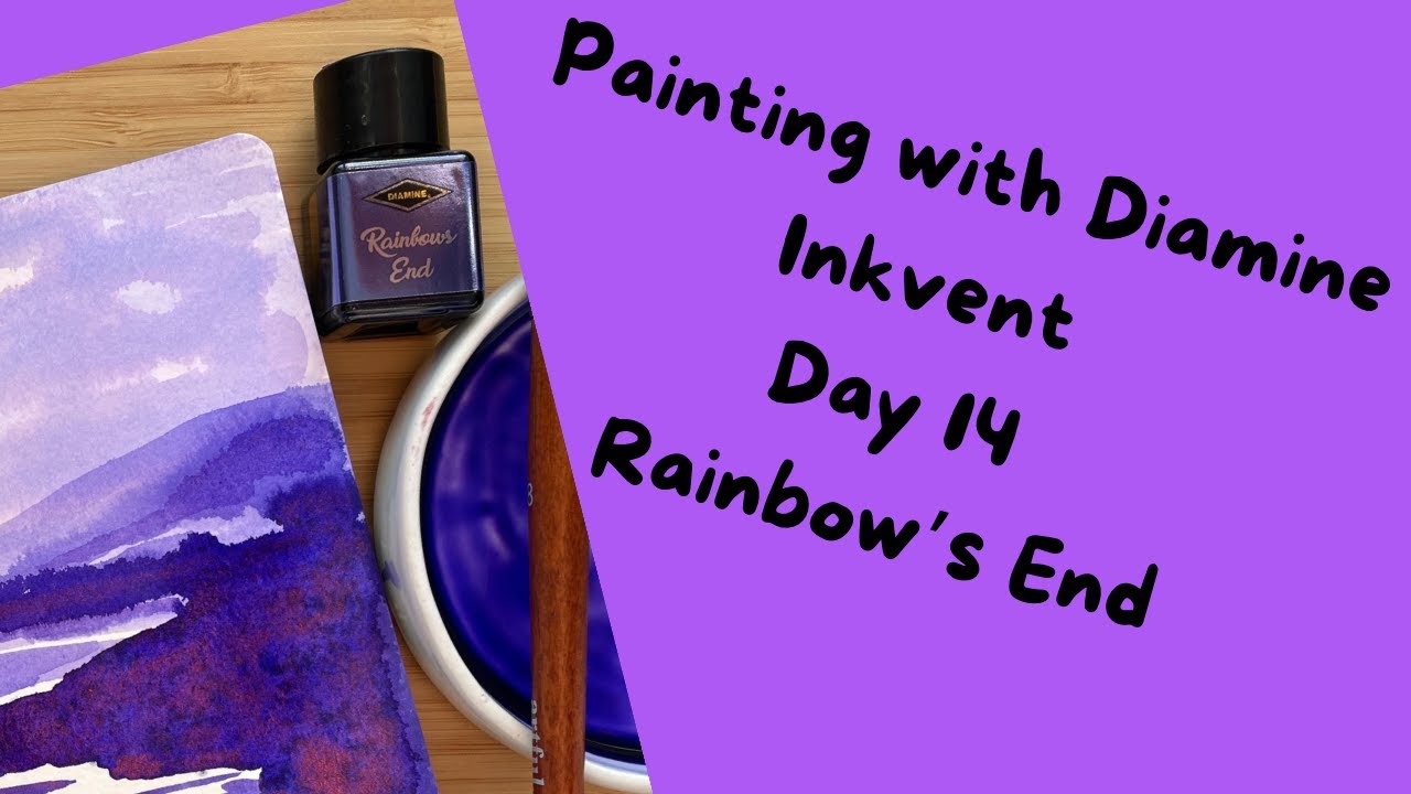 Diamond Inkvent day 14 Painting fun with Rainbows End (X2 speed)