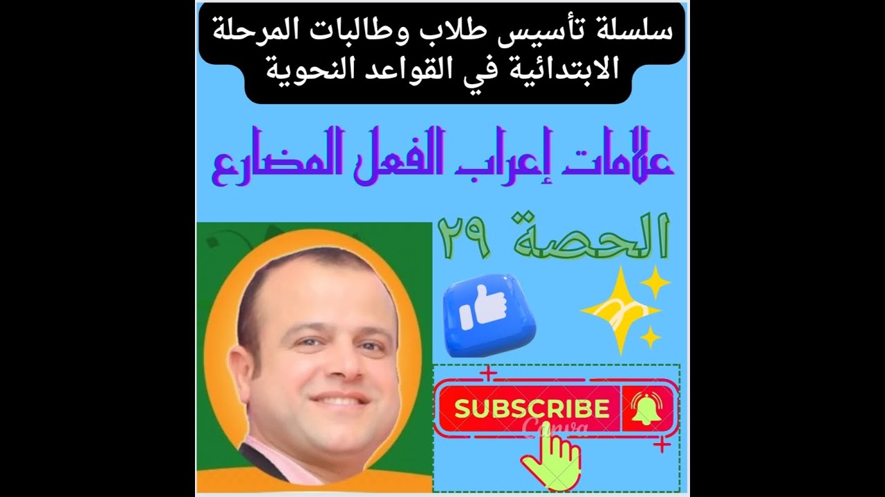 علامات إعراب الفعل المضارع  متى يرفع الفعل المضارع ؟ ومتى ينصب  ؟ ومتى يجزم ا ؟  للصف السادس