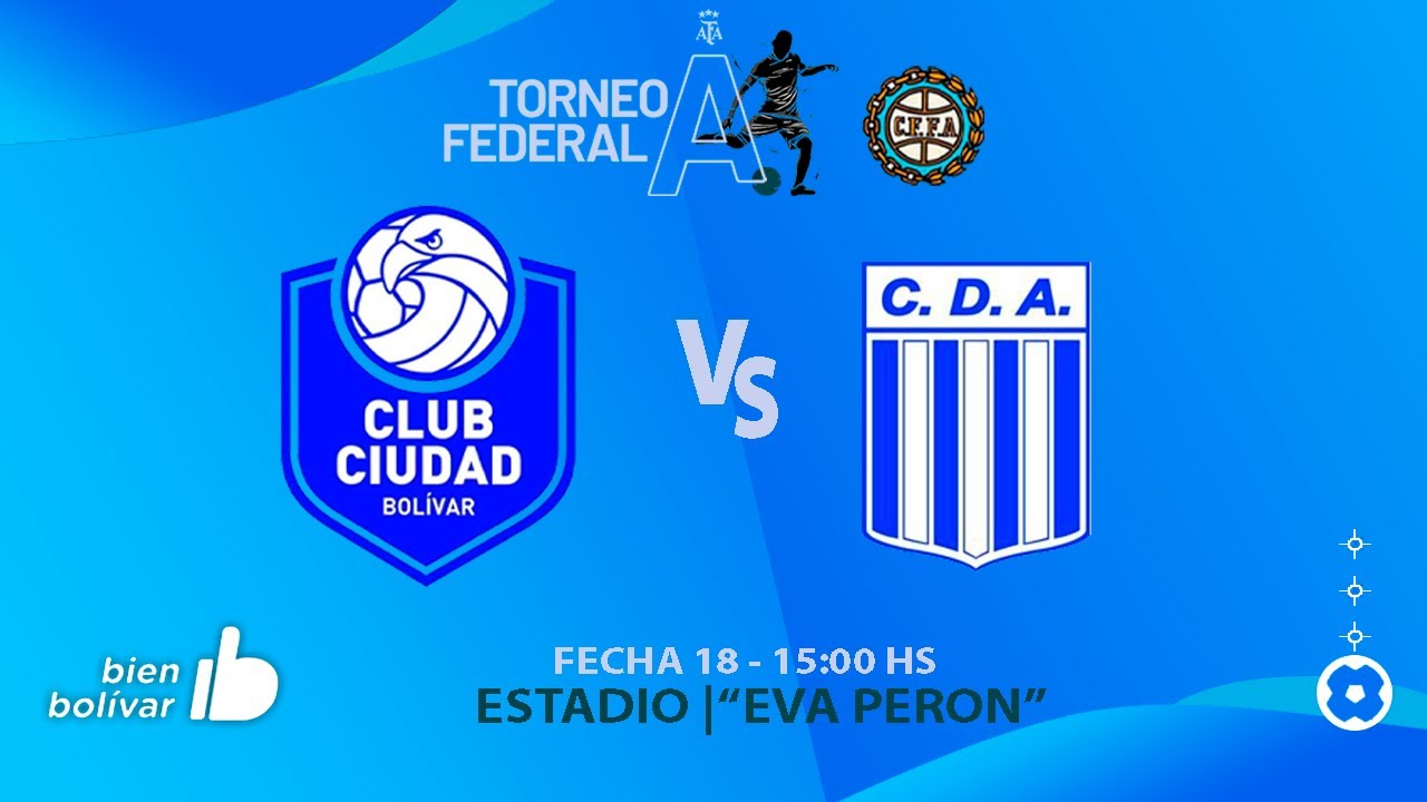 TORNEO FEDERAL A - CLUB CIUDAD DE BOLIVAR vs ARGENTINO DE MONTE MAÍZ