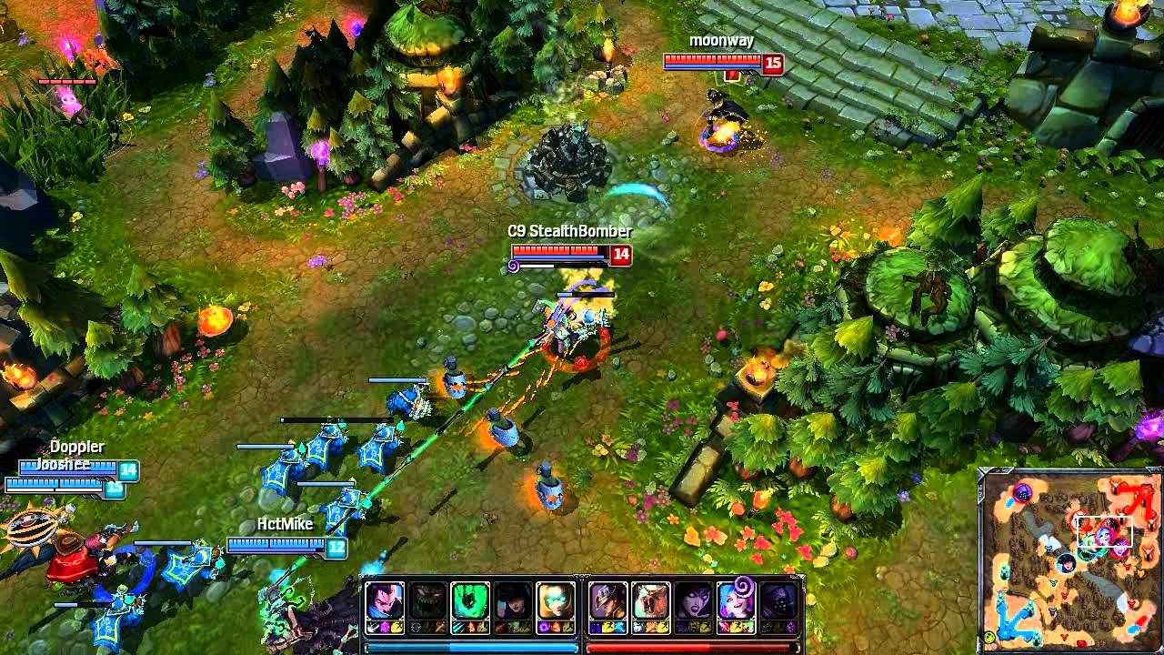 C9 Sneaky Quadrakill on Jinx
