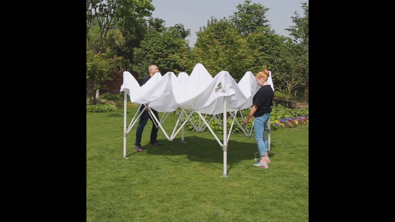 How to Set-up Eurmax 10x10 Instant Pop Up Canopy Tent with Roller Bag