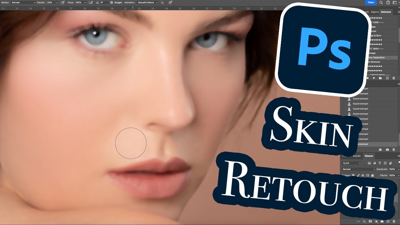 So würde ich NICHT (mehr) bearbeiten - Natürliche Hautretusche in Photoshop | Sophie Luther