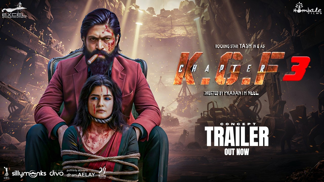 KGF Chapter 3 : Concept Trailer | Rocking Star Yash | Raveena T | NTR | Sanjay D | Prashanth Neel