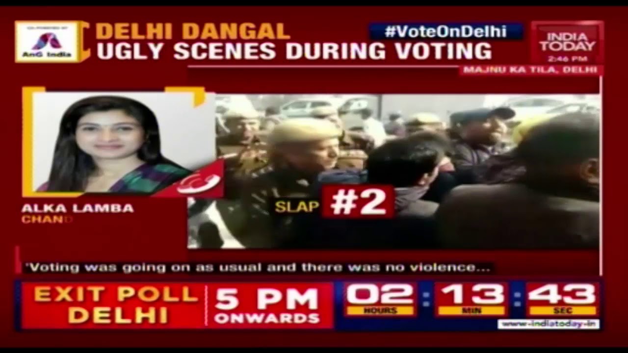 Alka Lamba Reacts To India Today Over Trying To Slap AAP Worker
