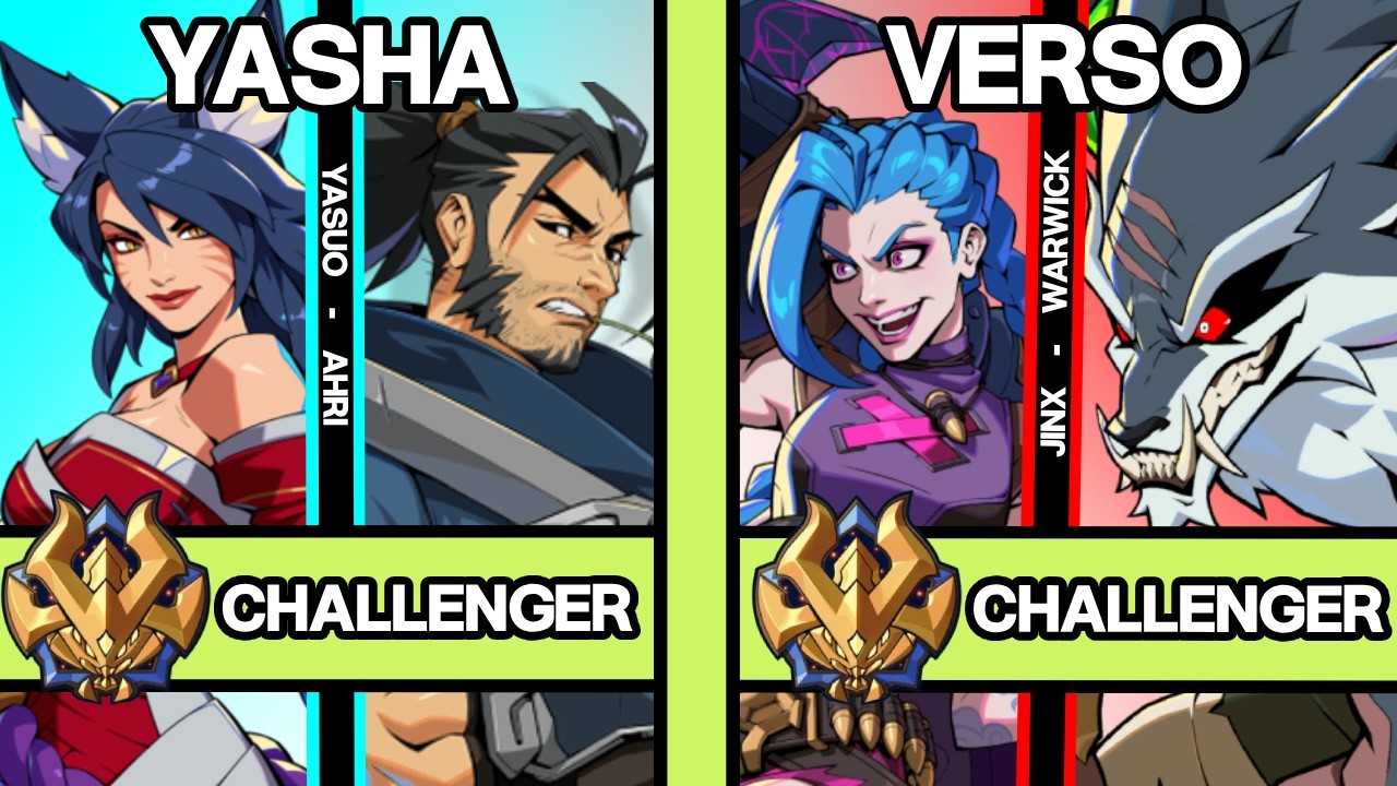 2XKO ▰ YASHA (Ahri-Yasuo) vs VERSO (Jinx-Warwick) ▰ 2XKO Pro Replays
