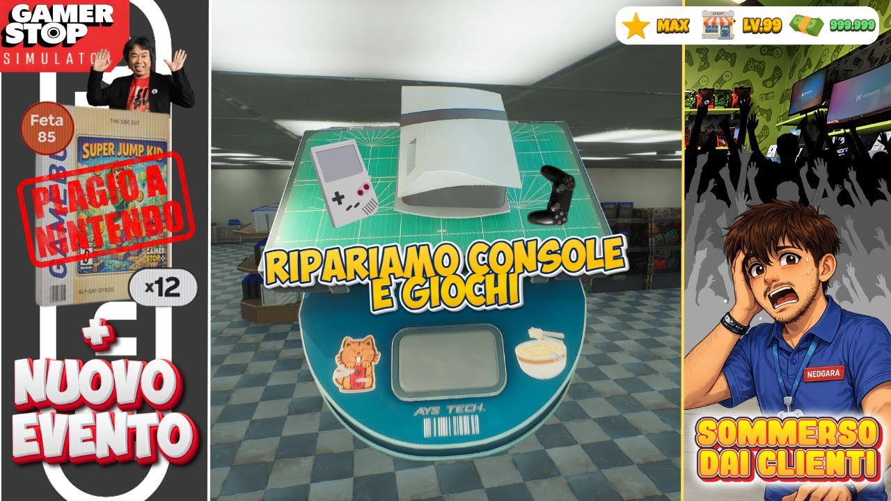 PLAGIO A NINTENDO E CONSOLE IN VENDITA | GAMER STOP SIMULATOR ep.2
