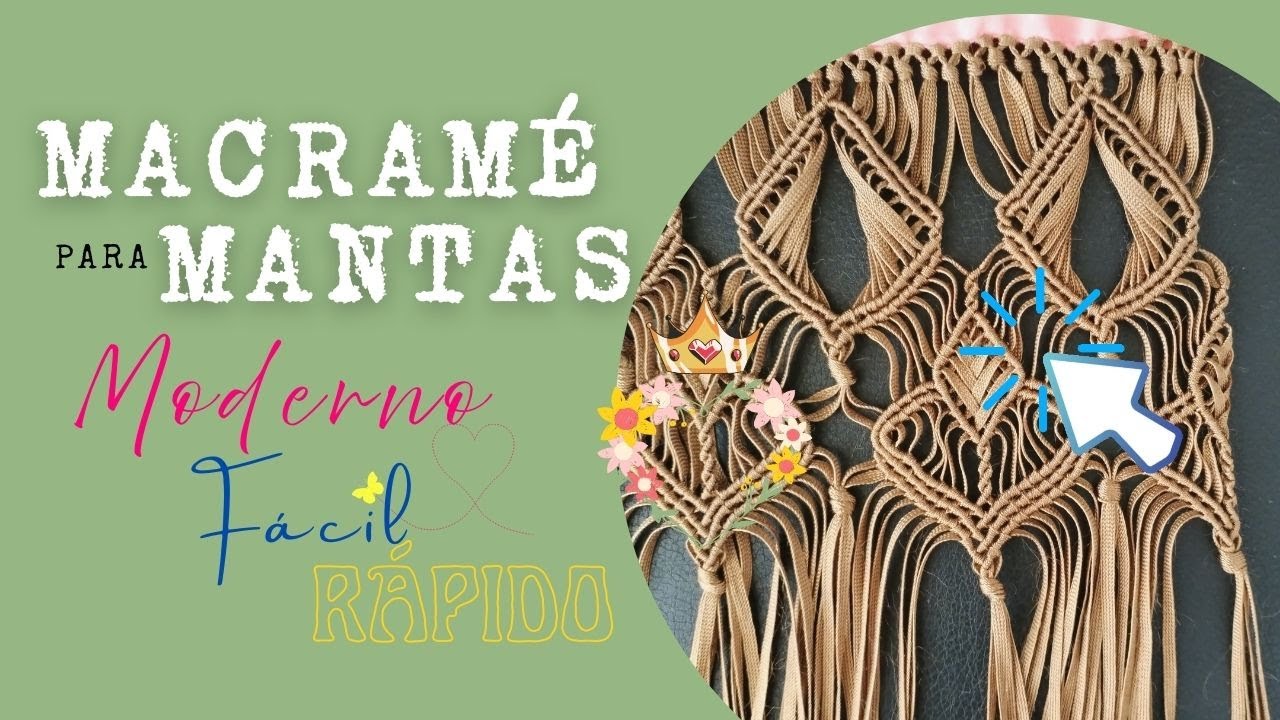 Tendencia_Macramé_Mantas_hermoso_y_SÚPER_fácil_de_hacer