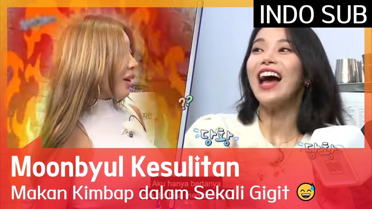 Moonbyul Kesulitan Makan Kimbap dalam Sekali Gigit 😅 #TheSixthSense2 🇮🇩INDO SUB🇮🇩