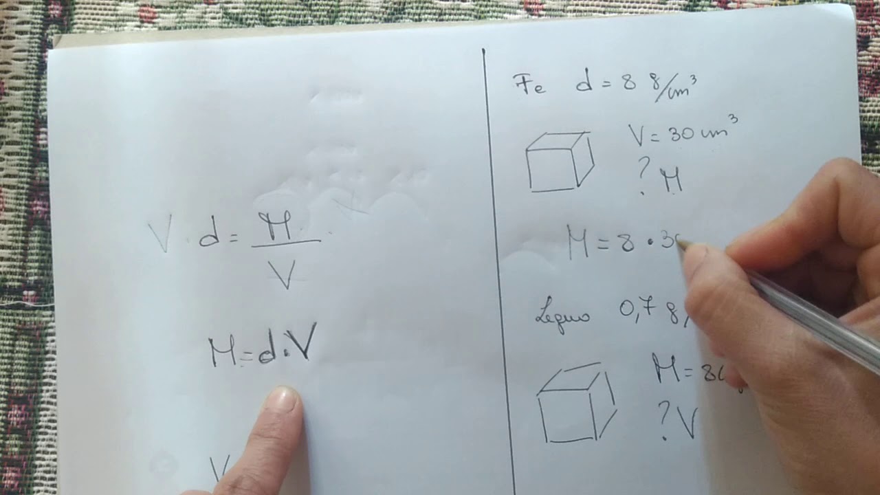 DENSITà MASSA e VOLUME