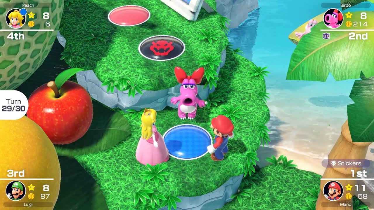 Mario Party Superstars #262 Yoshi's Tropical Island Mario vs Birdo vs Luigi vs Peach