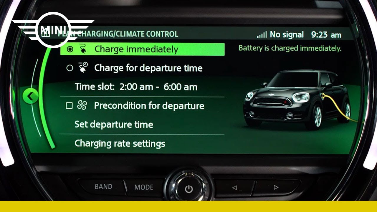 Charging & Preconditioning | MINI Countryman Plug-In Hybrid | MINI How-To