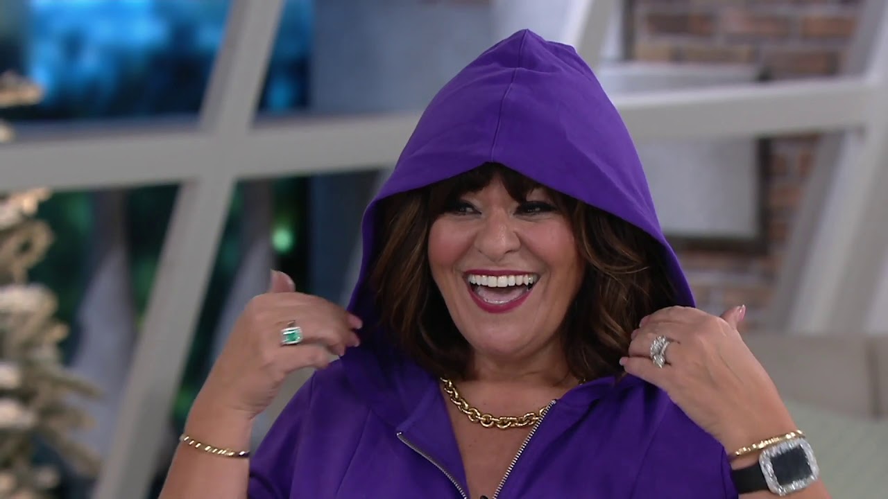 Denim & Co. Active Fit and Flare French Terry Zip Front Jacket on QVC