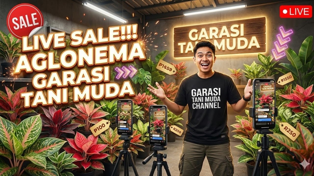 LIVE SALE AGLONEMA GARASI TANI MUDA
