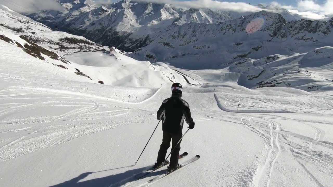 Kaunertaler Gletscher Weissseejoch schwarze Piste