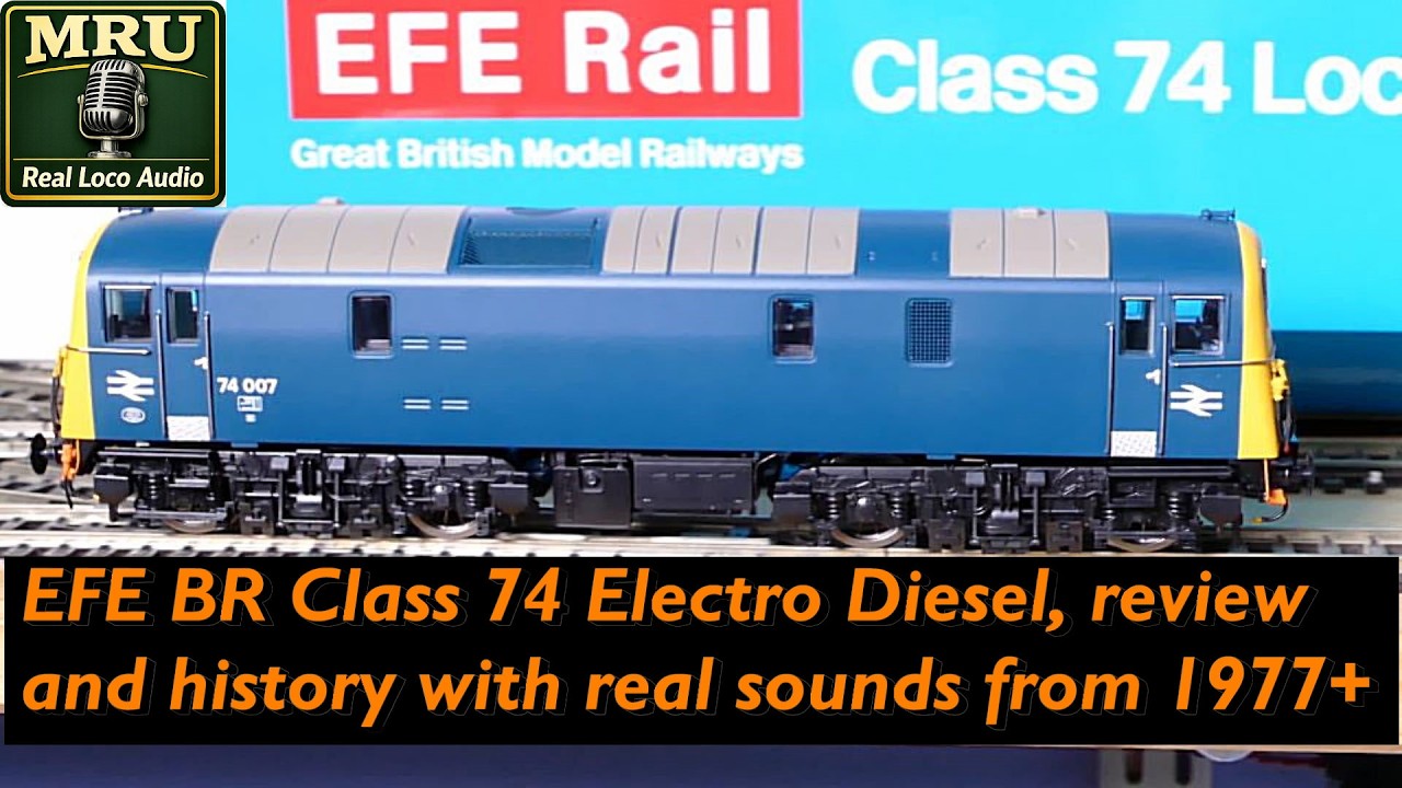 EFE BR Class 74 Electro Diesel, review and history with real sounds from 1977+