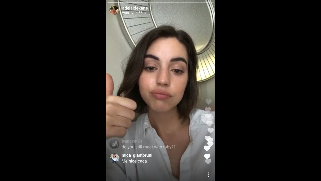 Adelaide Kane Instagram Live 27/8/2017