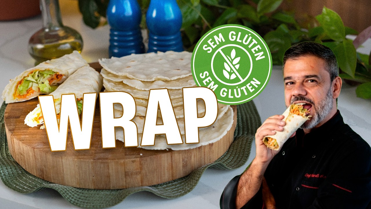 Wrap Sem Glúten em 10 Minutos! Receita Fácil, Barata e Anti-inflamatória | Chef Marcelo Horta