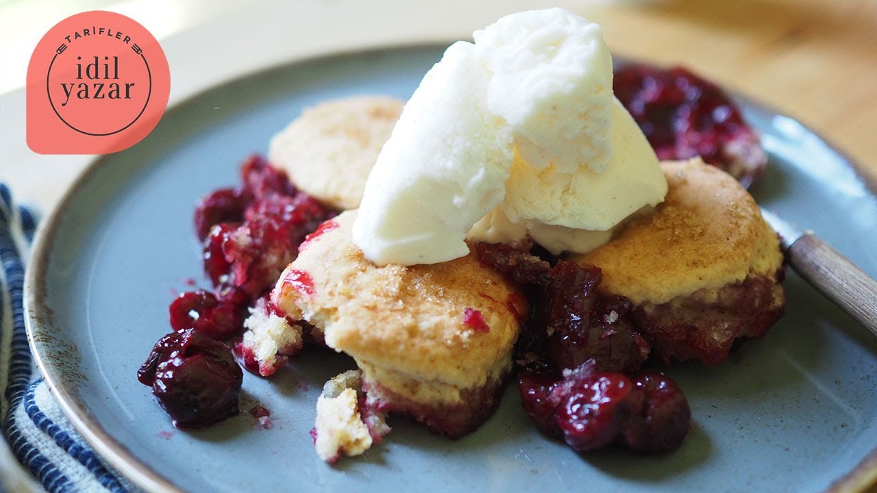 Vişneli Tart Tarifi 🍒😋(Cobbler) | Tatlı Tarifleri