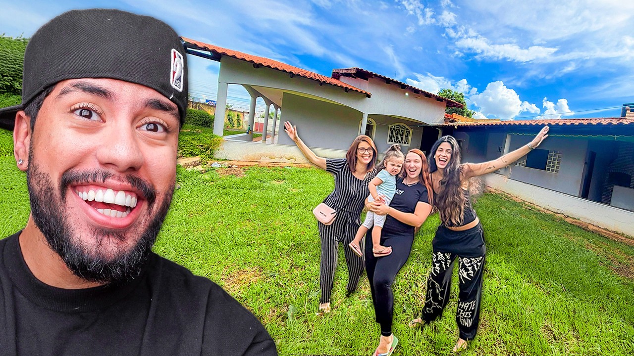 LEVEI MINHA FAMÍLIA PRA CONHECER A NOSSA NOVA CASA 🏠❤️ ME SURPREENDI COM A REAÇÃO DELAS