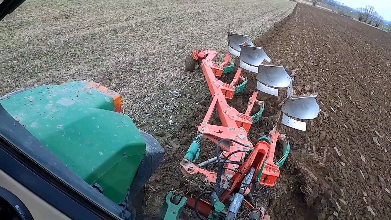 Tyle👍 wystarczyło 😁 orka John Deere 6910# Polish pług Agro Masz