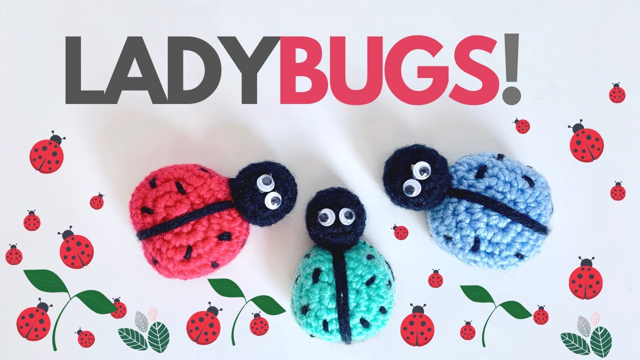 CROCHET AMIGURUMI LADYBUGS | Free crochet pattern