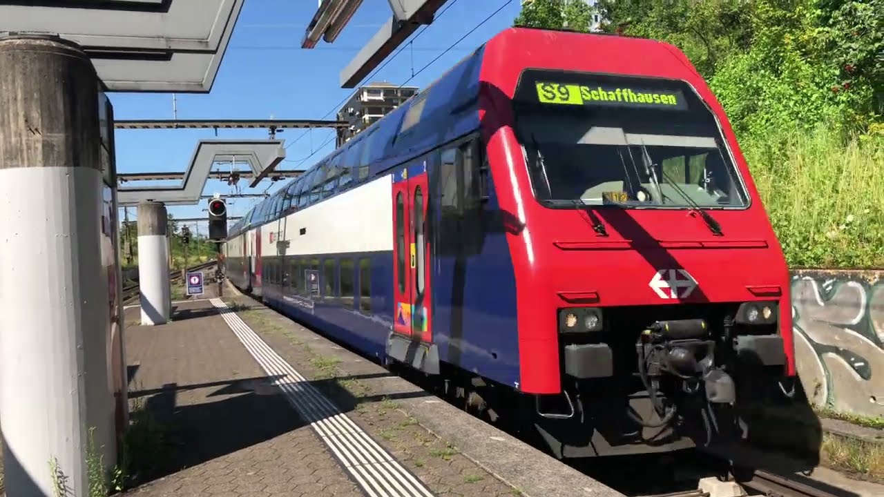 Zurich S-Bahn Trains at Stettbach (July 9, 2024)