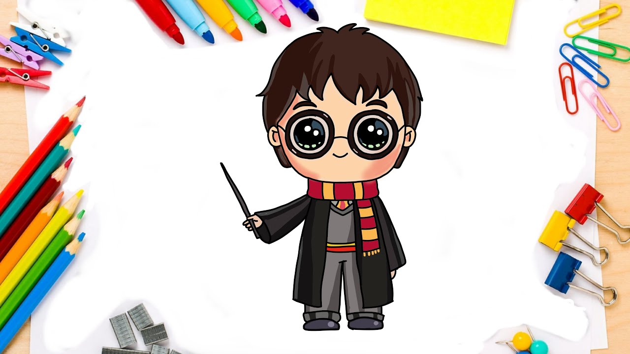 How to Draw Harry Potter || cartoon character 