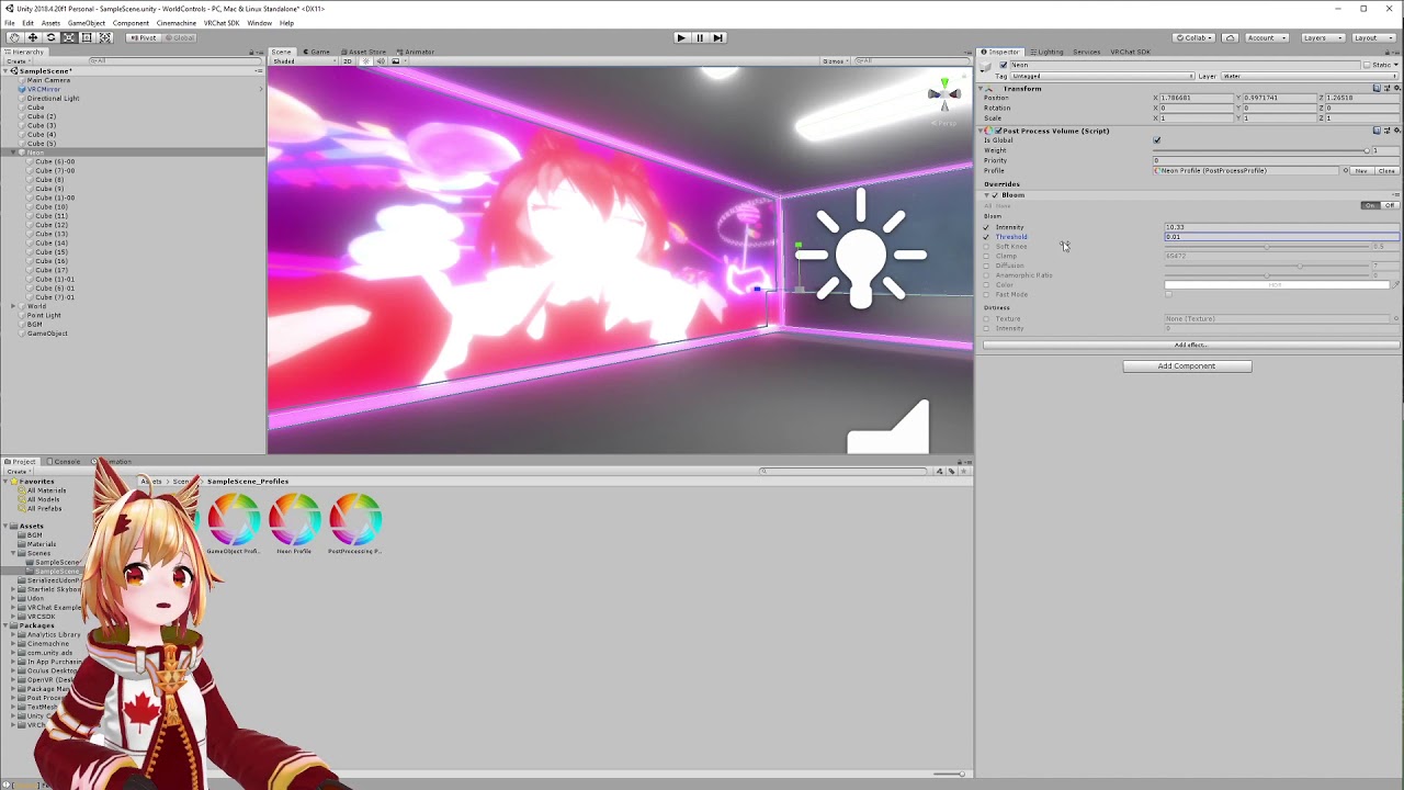 VRChat | Neon Lighting & Bloom Effect