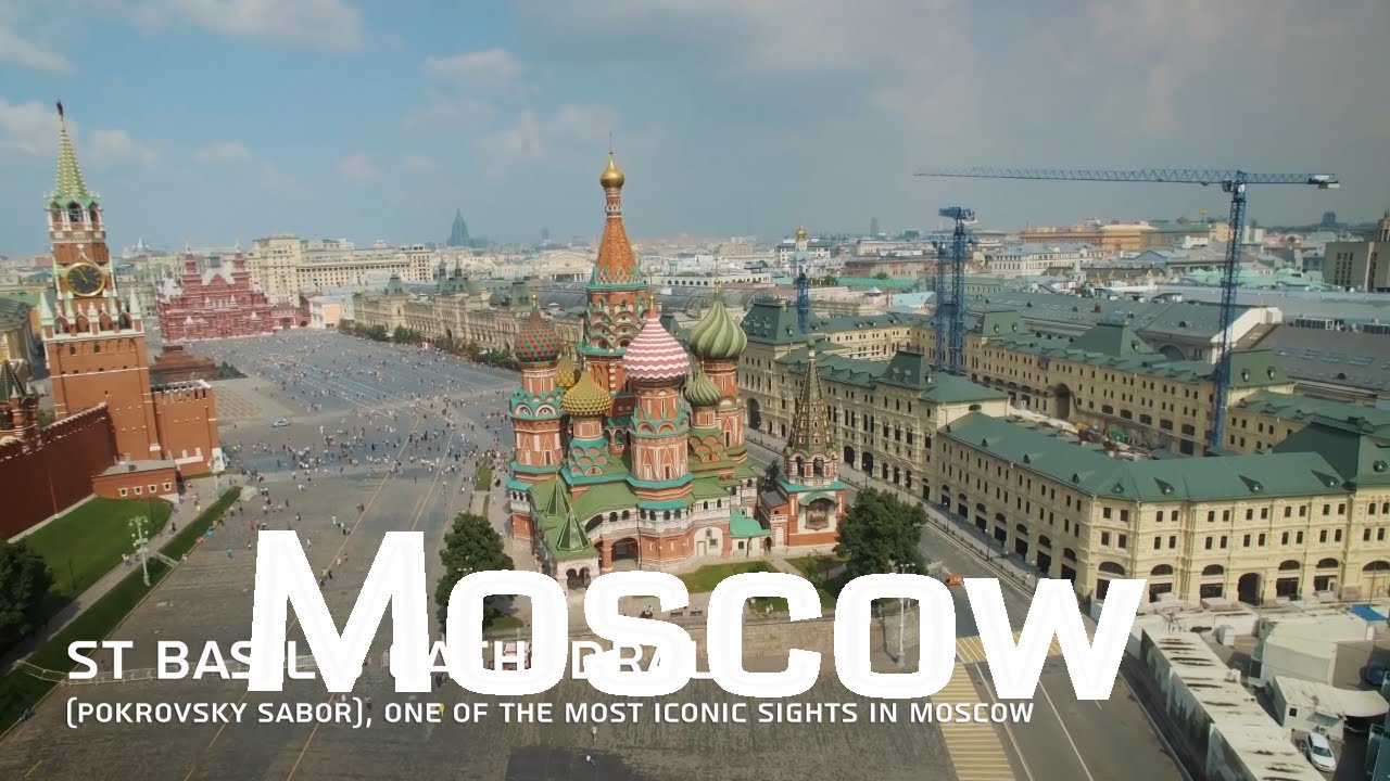 Moscow Aerial view 4K / Russia