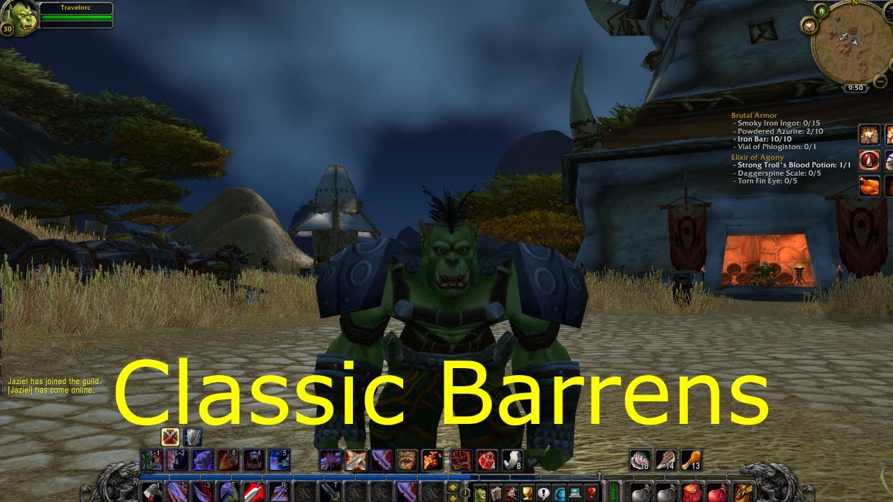 The Barrens | Classic World of Warcraft Warrior Gameplay | Part 2
