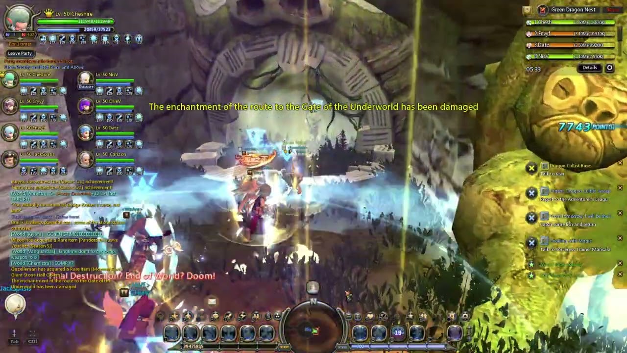 Green Dragon Nest Normal No Die Windwalker POV TOP DPS! - DN Classic