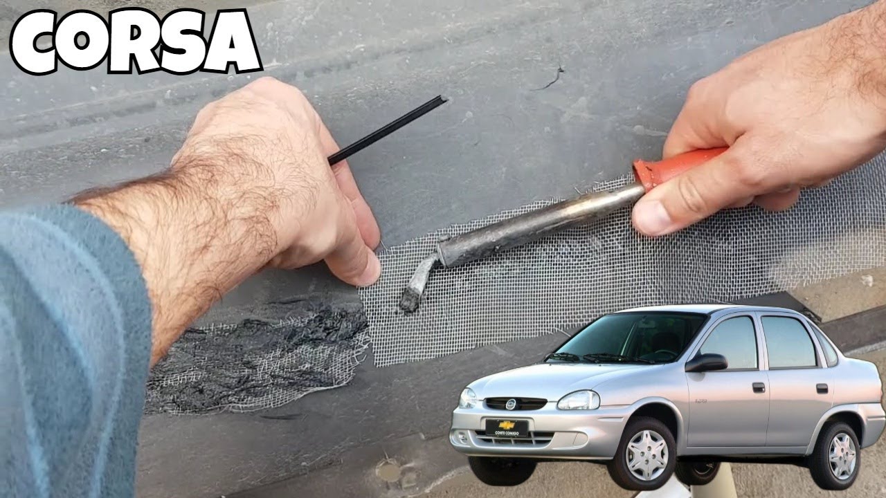 Cómo soldar Paragolpes de Plástico Roto (Chevrolet Corsa)