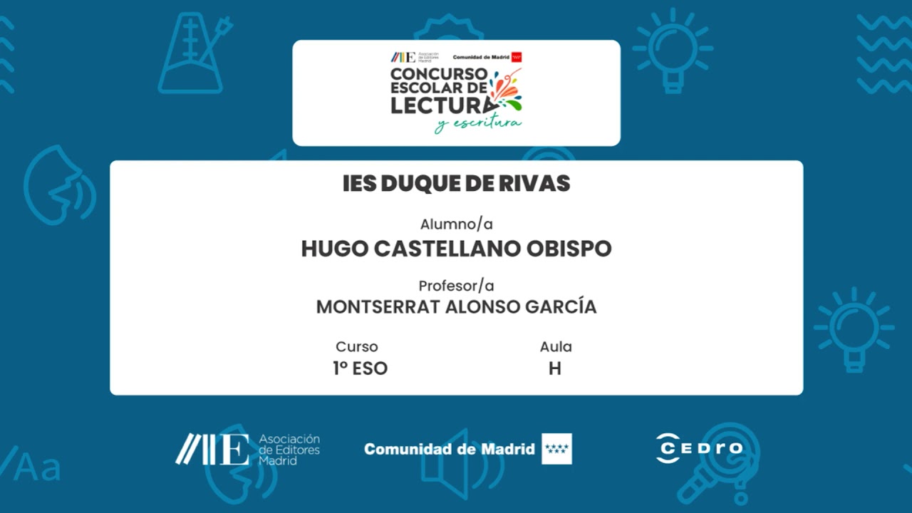 IES Duque de Rivas | 1&ordm; ESO | H | Hugo Castellano Obispo