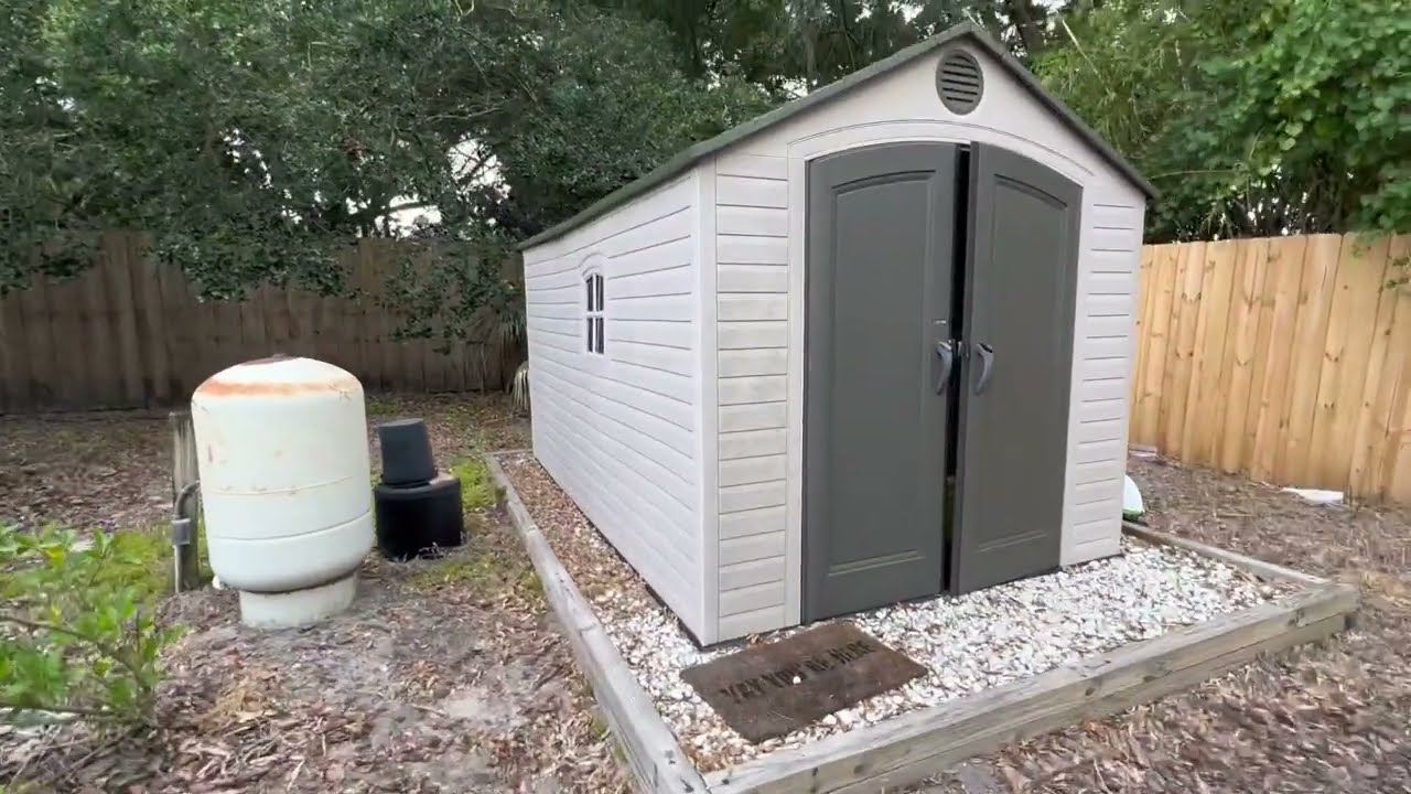 Lifetime 60075, 8 x 15 футов, обзор пустынного песка, отличный сарай