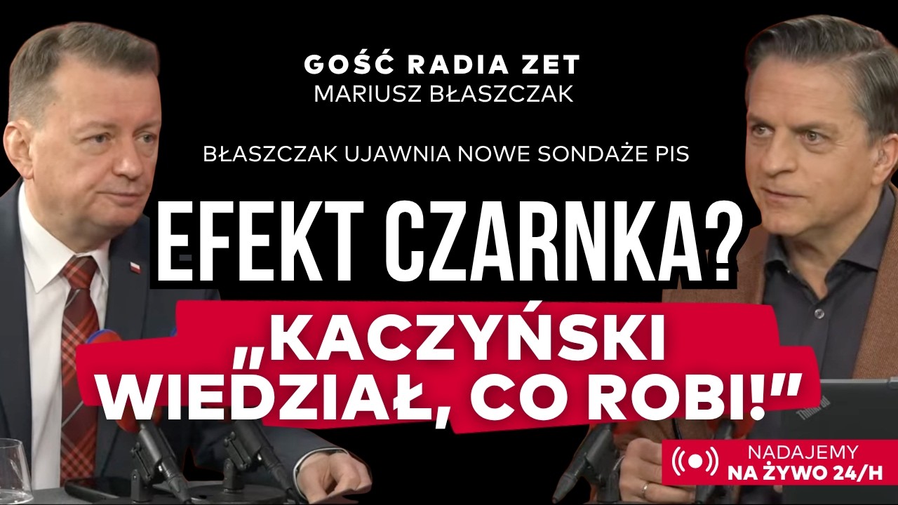 Efekt CZARNKA działa?Błaszczak ujawnia wewnętrzne sondaże PiS.PALIWO?&bdquo;Od soboty powinny być obniżki&rdquo;