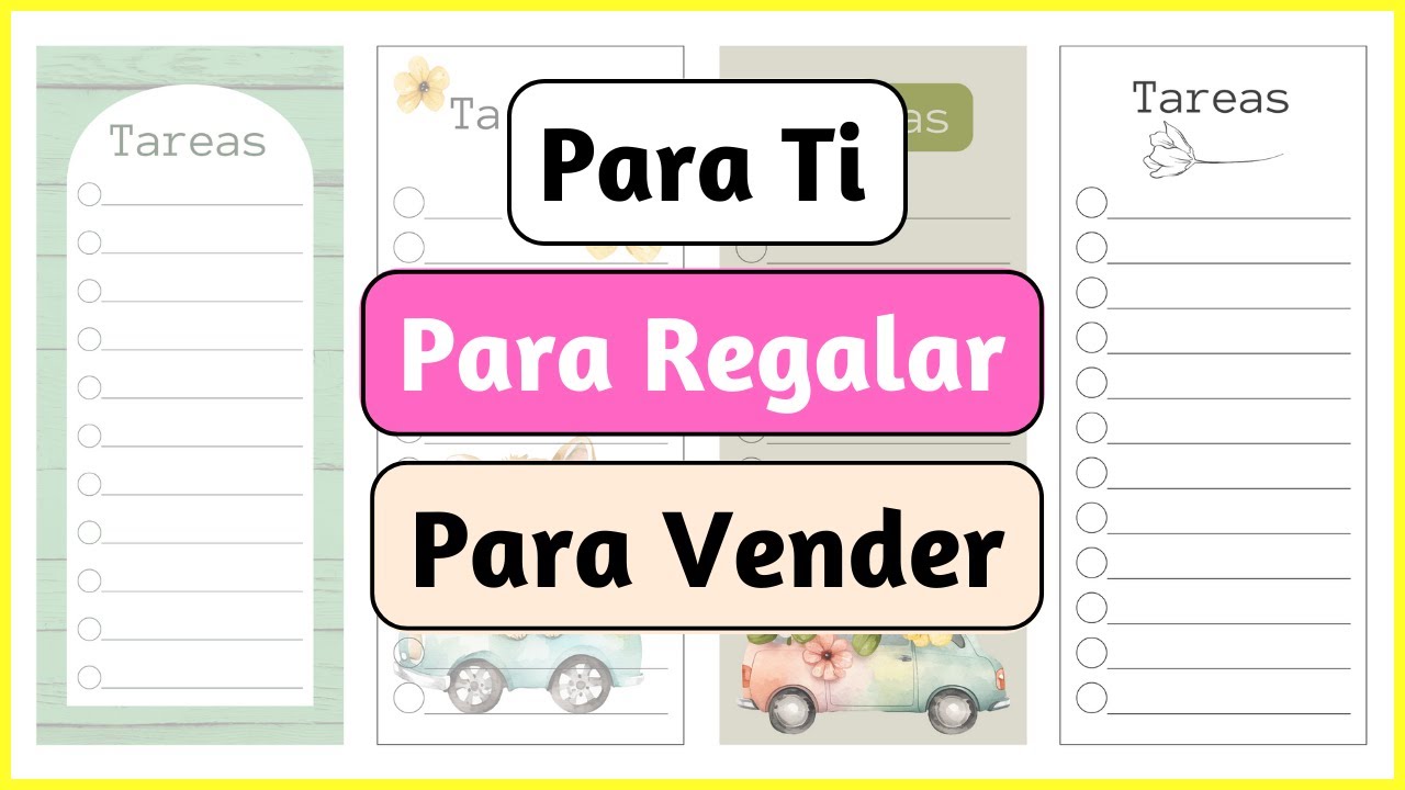 DISEÑA tu propio BLOC de NOTAS para tu LISTA de TAREAS | REGRESO A CLASES | Canva Gratis | Checklist