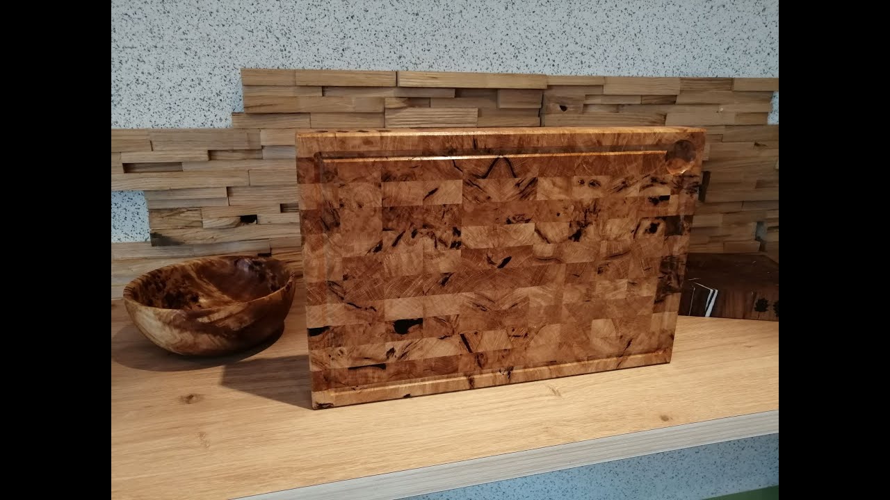 Cutting board, butcher block / Billot de boucher en bois de bout