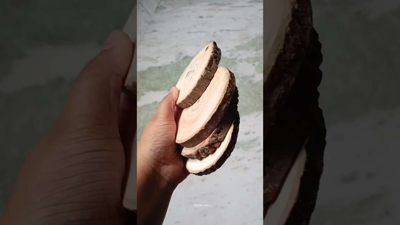 unboxing wooden coasters🦋can't wait paint on them🧿❤️ #viral #painting #shortsviral #artsupplies #art