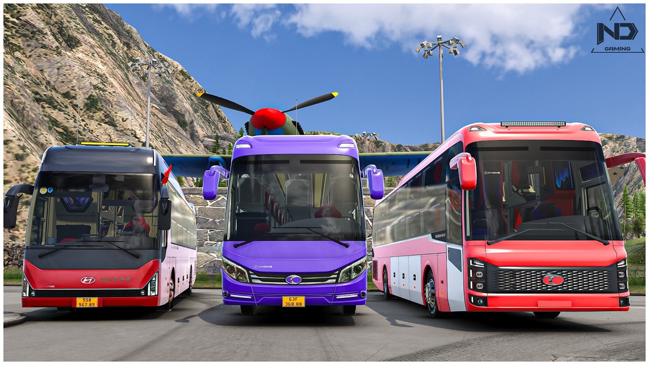 ETS2 Online - Tour Chở Kh&aacute;ch Du Lịch Bằng Xe Kh&aacute;ch Hyundai Universe