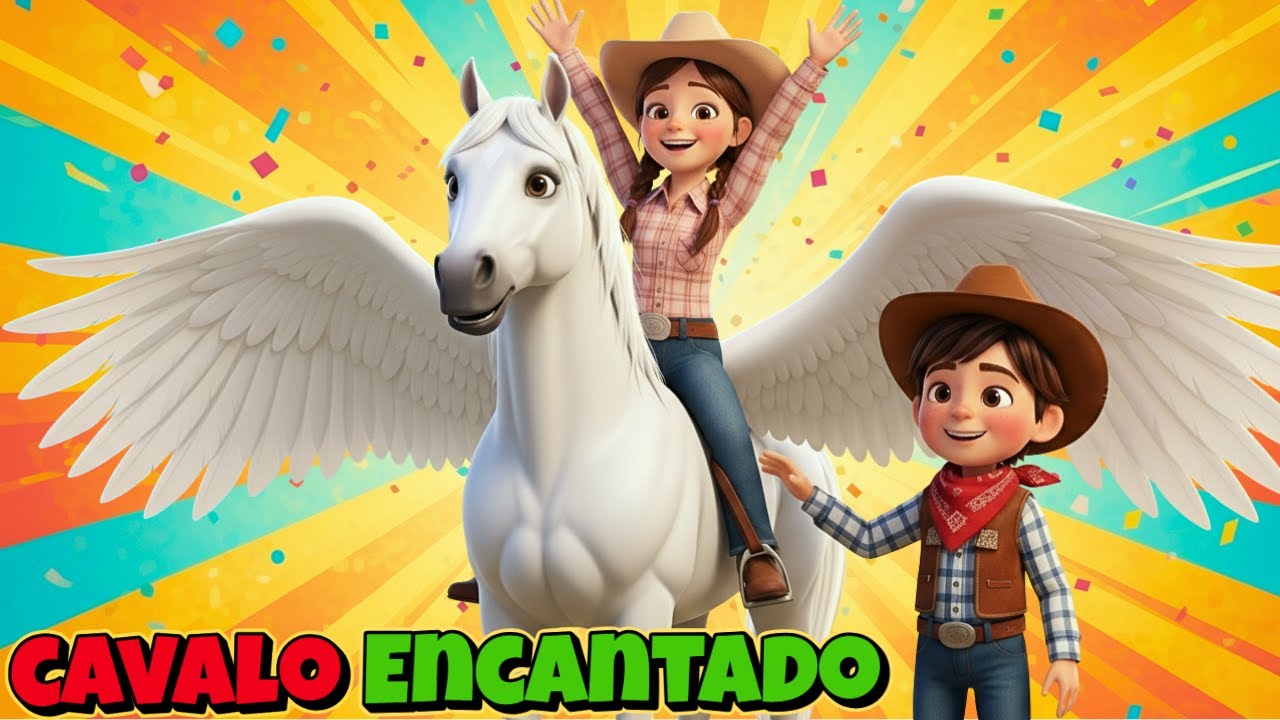 Tico Leva a Lili para Conhecer o Cavalo com Asas 🐎✨ | Lili do Rancho e Tico Cowboy | Música Infantil