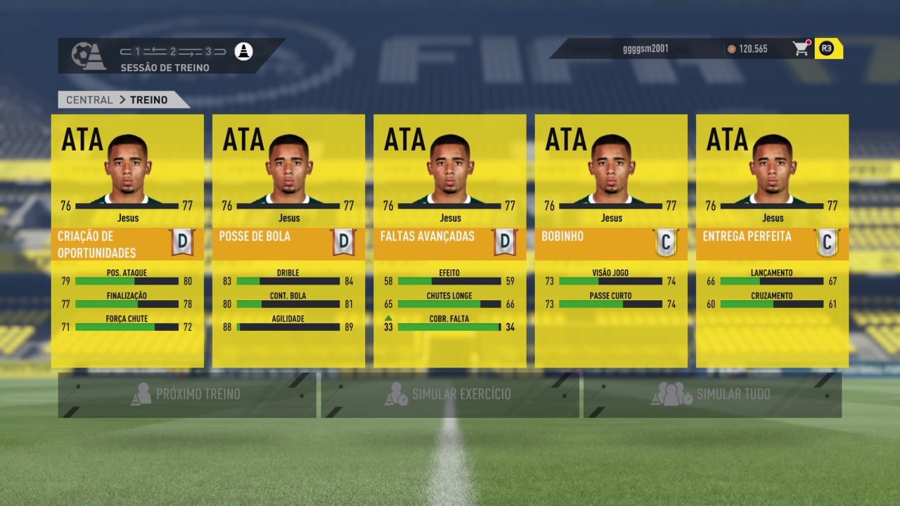 TREINO INFINITO NO MODO CARREIRA FIFA 17 !!!