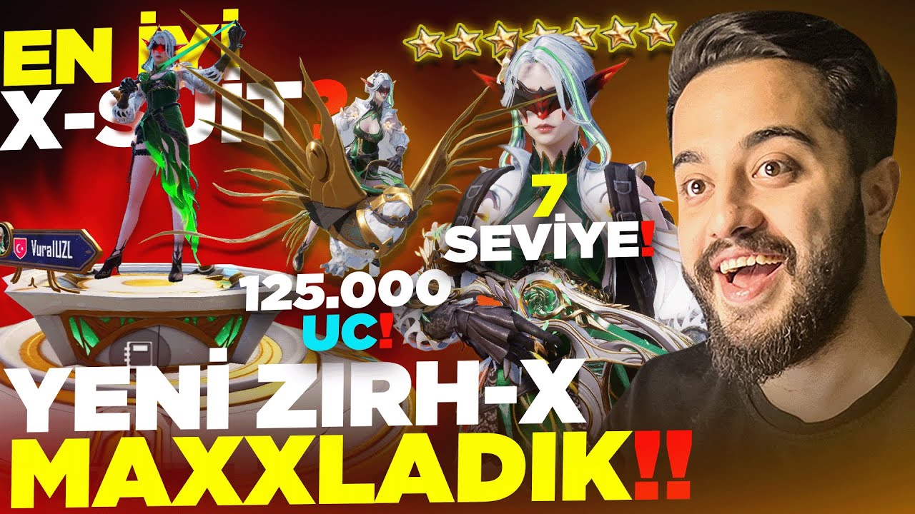 7 SEVİYE ZIRH-X GELDİ! 125.000 UC MAXXLADIK! KUŞLA GEZİYOR! PUBG Mobile