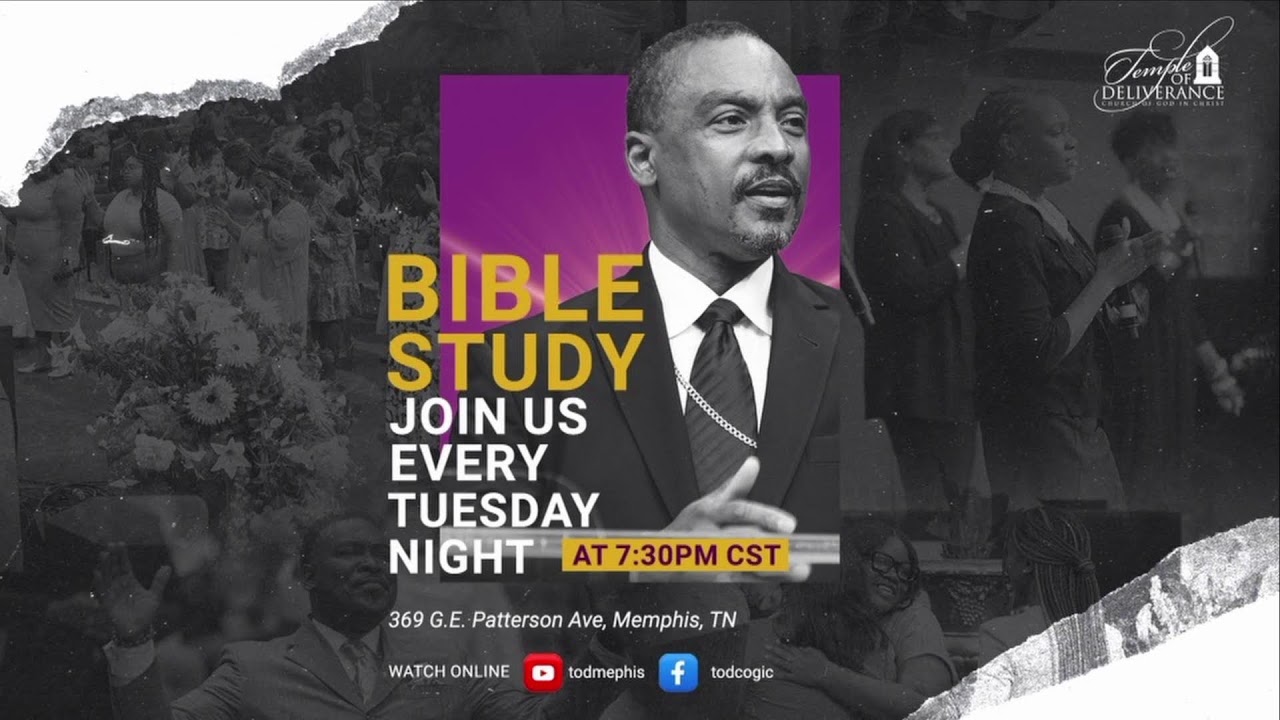 Tuesday Night Bible Study with Bishop Milton R. Hawkins! 7:30pm