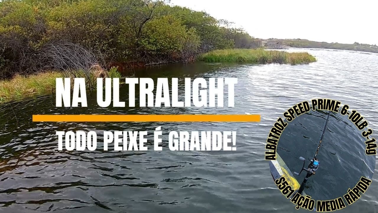 TUCUNARÉ com vara ULTRALIGHT da ALBATROZ SPEED PRIME 6-10LB/ISCA BRAVA 77 @MarineSportsOficial