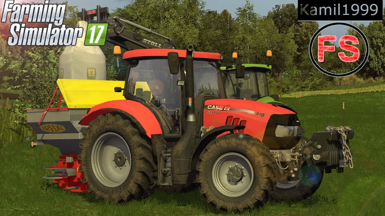 Poranny siew nawozów na łąki 2017 ㋡ Farming Simulator 17